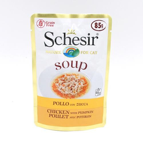 Schesir Cat Soup Huhn mit Kürbis in Pouchbeutel  85 g 