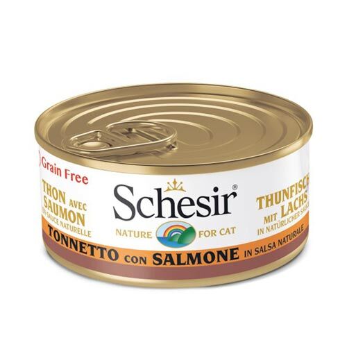 Schesir Nature For Cat Soße Thunfisch mit Lachs  70 g
