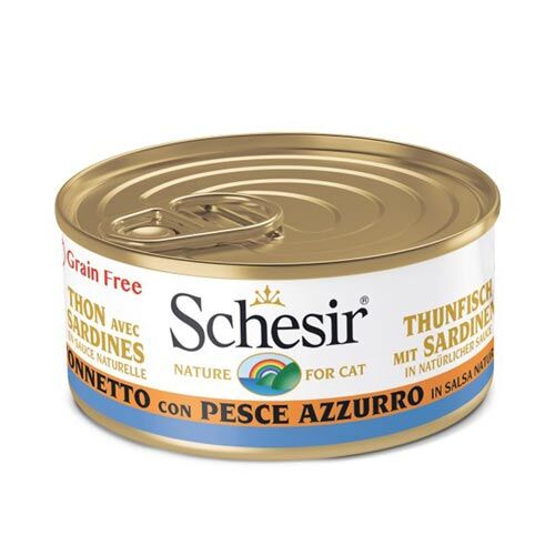 Schesir Nature For Cat Soße Thunfisch mit Sardinen  70 g