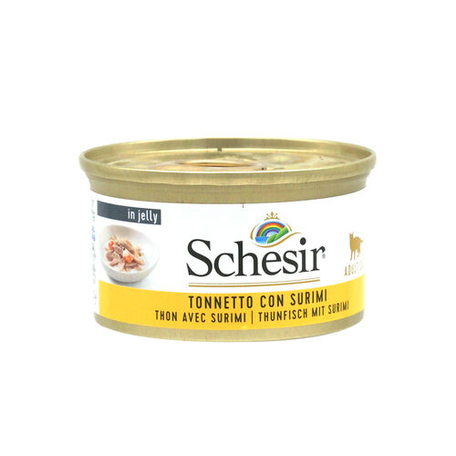 Schesir Cat Nassfutter Jelly Thunfisch mit Surimi  85g