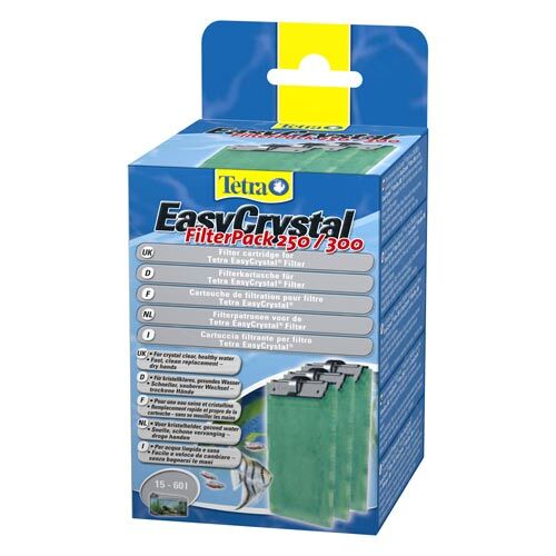 Tetra: EasyCrystal Filter Pack 250/300 ohne Aktivkohle 3 Stk.