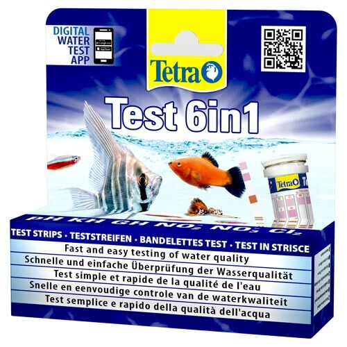 Tetra: 6in1 Teststreifen für Süßwasser  25 Teststreifen