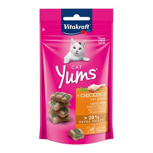 Vitakraft Cat Yums Huhn & Katzengras  40 g