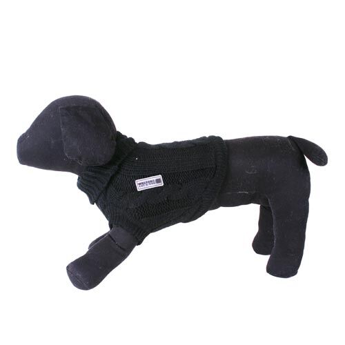 Wolters Cat & Dog Zopf Strickpullover schwarz  20cm