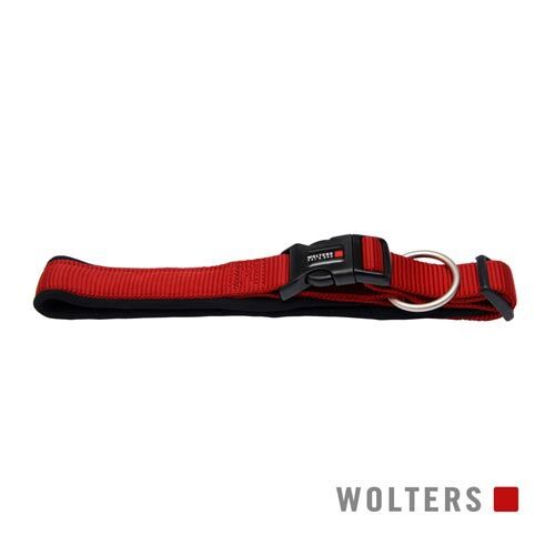  Wolters Cat & Dog Halsband Professional Gr. 1 25-30cm x 25mm  rot/schwarz 