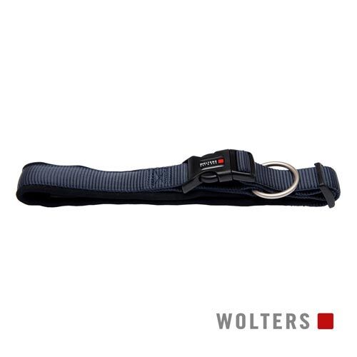 Wolters Cat & Dog Halsband Professional Comfort extra breit Gr. M 60-70cm x 45mm  graphit/schwarz