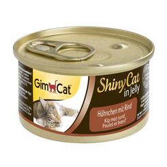 Gimcat ShinyCat Hühnchen mit Rind 70g Nassfutter für Katzen