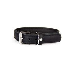 Das Lederband Hundehalsband Vancouver Black / Black B: 40 mm / L: 60 cm 