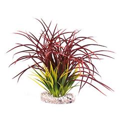 Sydeco: Fan Grass ca. 30 cm Kunstwasserpflanze  Rot