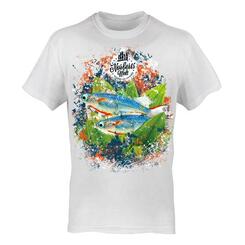 T-Shirt Rundhals Motiv Sulawesi-Prachtreiskärpfling 1