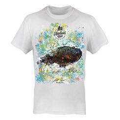 T-Shirt Rundhals Motiv: Steinfisch 1