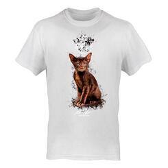 T-Shirt Rundhals Motiv Savannah-Katze 1