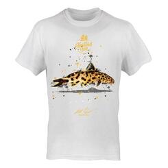 T-Shirt Rundhals Motiv Zwergfiederbartwels