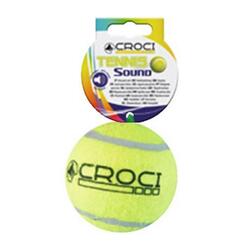 Croci Hundespielzeug Tennis Sound Ball gelb  Ø6,5cm 