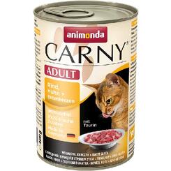 Animonda Carny Adult Rind, Huhn + Entenherzen  400g