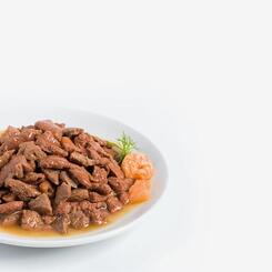 animonda: Rafiné mit Sauce, Adult mit Lachs + Shrimps in Kräutersauce, 100g Bild 2