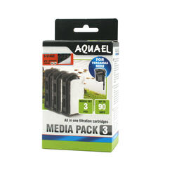 Aquael: Media Pack 3 für VersaMax Mini 3-Stage plus Carbomax  3 Stück