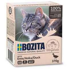 Bozita Feline Häppchen in Gelee mit Ente, Nassfutter für Katzen 370g