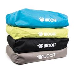 Wooff: All Weather Hundekissen Green  75x55x15cm