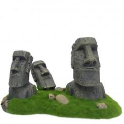 Aqua Della Moai 3 Statuen auf Felsen