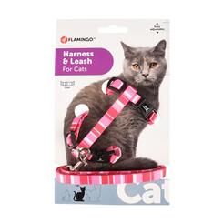 Flamingo Harness Leash for cats Alfry pink  1 Set