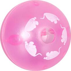 Flamingo: Treat Ball, ca. 5cm Snackball für Katzen pink