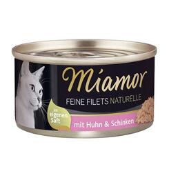 Miamor: Feine Filets naturelle mit Huhn & Schinken  80 g