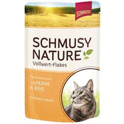 Schmusy: Schmusy Nature Vollwert-Flakes Huhn & Reis  100 g