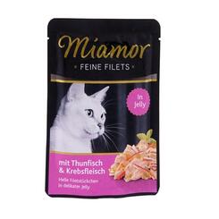 Miamor: Feine Filets in Jelly Thunfisch & Krebsfleisch  100 g