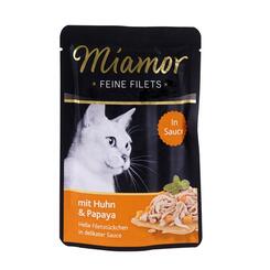 Miamor: Feine Filets in Sauce Huhn & Papaya  100 g