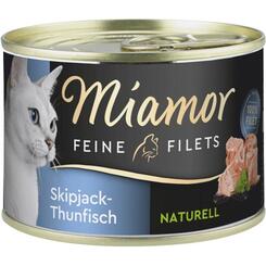 Miamor Feine Filets Naturell Skipjack-Thunfisch 156g