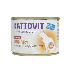 Kattovit Feline Diet mit Kalb, Urinary Struvitstein-Prophylaxe (FLUTD), Katzenfutter 185g
