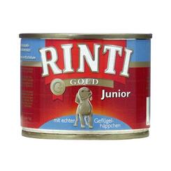 Rinti: Gold Junior mit echten Geflügelhäppchen 185g