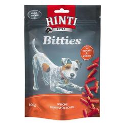 Rinti: Extra Bitties weiche Huhnstückchen mit Tomate & Kürbis  100g