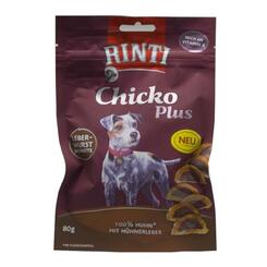 Rinti: Chicko Plus Leberwurst Schnitte für Hunde 80g