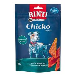 Rinti: Extra Chicko Plus 100 % Huhn mit frischem Knoblauch  80 g