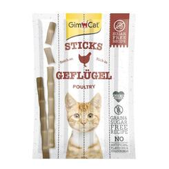 GimCat Sticks mit Geflügel 4 Stück für Katzen