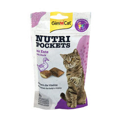 GimCat Nutri Pockets mit Ente, 60g, für Katzen