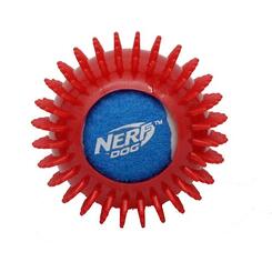 Nerf Dog Tennisball Schutzmantel mit Spikes rot blau