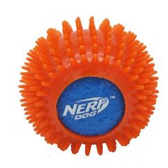 Nerf Dog Squeak Tennisball Schutzmantel mit Spikes orange blau