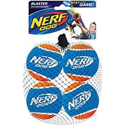 Nerfdog Blaster Dictance Refill Tennisbälle 4er-Pack blau/orange