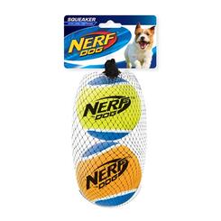 Nerf Dog Hundespielzeug Tennisbälle megastark 2er Pack ca. 6,4cm