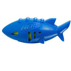 Nerfdog Hundespielzeug Squeak  Hai-Football 17,8cm blau