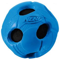 Nerf Dog Wrapped Squeak Bash Ball ø 5,1 cm blau Hundespielzeug
