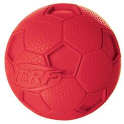 Nerf Dog Squeak Soccer Ball Gummi-Ball  ø 6,3cm rot Hundespielzeug