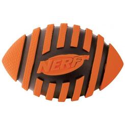 Nerf Dog Squeak Spiral Footbal Gummi-Ball ø 12,7cm orange Hundespielzeug