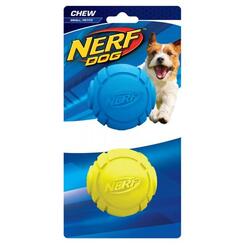 Nerf Dog Curve Ball ø 6,4 cm 2er-Set blau/grün Hundespielzeug