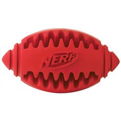 Nerf Dog Tether Football Gummiball für die Zahnreinigung ø 6 cm rot
