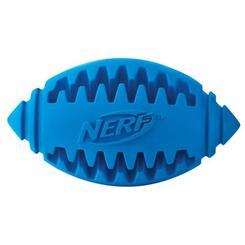 Nerf Dog Tether Football Gummiball für die Zahnreinigung ø 12,7 cm blau
