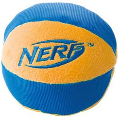 Nerf Dog Squeaker Football Nylon-Ball ø 12 cm orange/blau Hundespielzeug